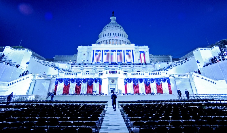 The United States Capitol Building Being Prepared for Inauguration Day - January 2009