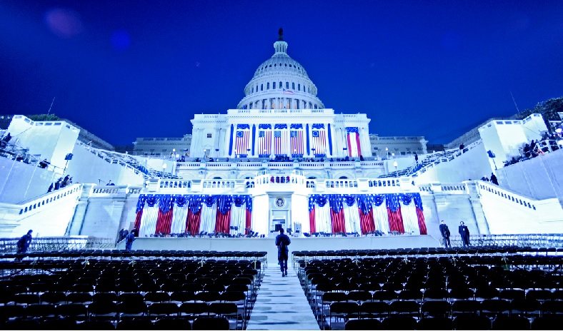 The United States Capitol Building Being Prepared for Inauguration Day - January 2009
